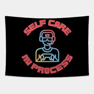 Gamer Self Care Time Tapestry