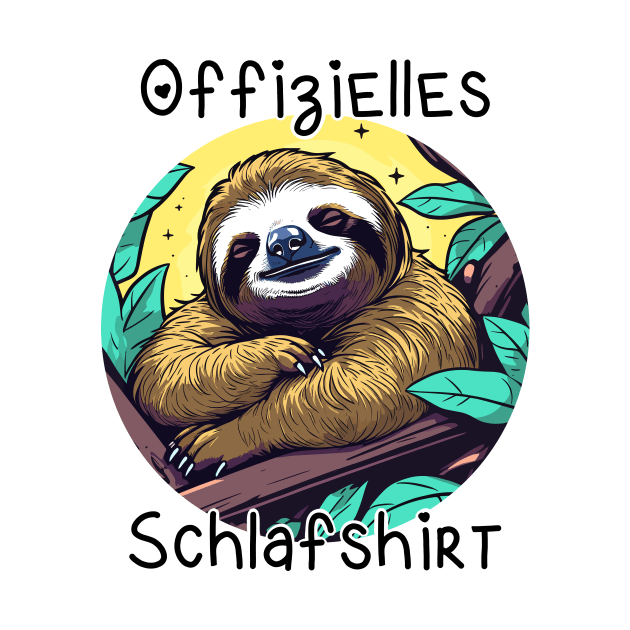 Offizielles Schlafshirt Faultier by FluffigerSchuh