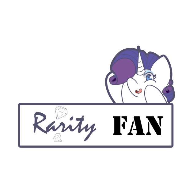 Rarity Fan Badge by kelsmister