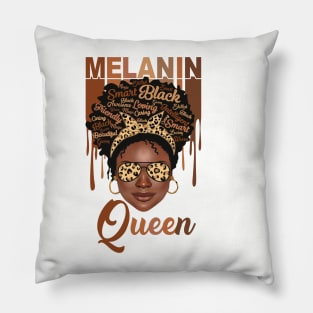 Melanin Magic, Black girl magic, black queen Pillow