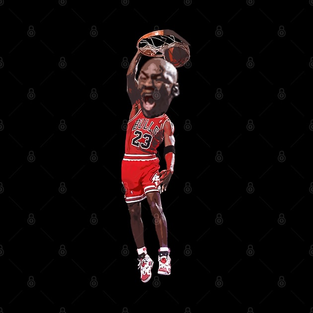 NBA JAM - BIG HEAD MJ 23 by Buff Geeks Art