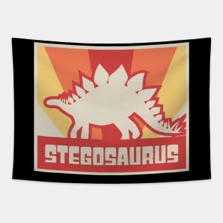 Vintage Dinosaur Stegosaurus Graphic Tapestry