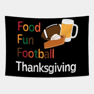 Thanksgiving Food Fun and Football Tapestry