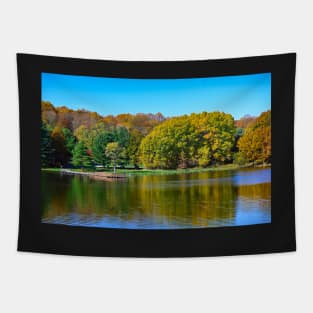 Autumn at the lake Tapestry