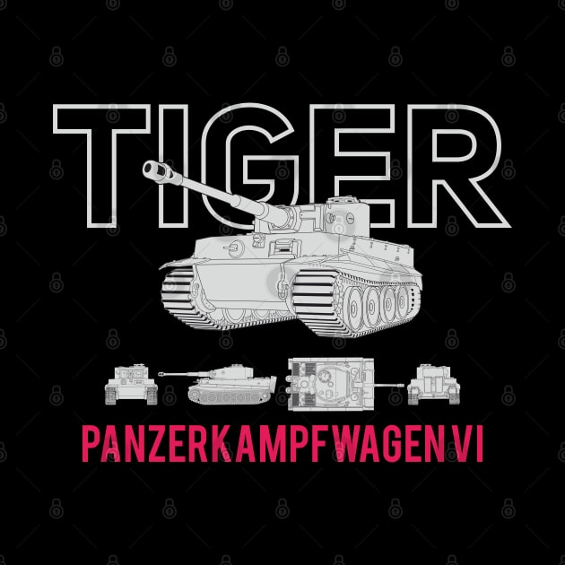 The famous German Panzer 6 Tiger tank by FAawRay