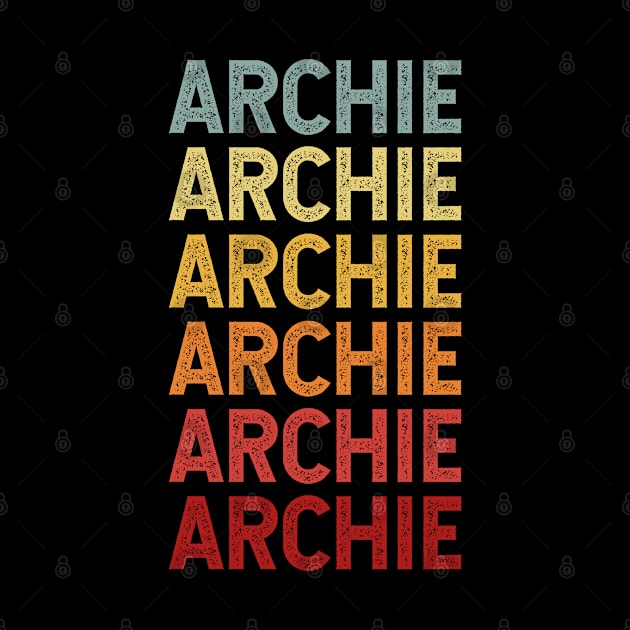Archie Name Vintage Retro Gift Named Archie by CoolDesignsDz