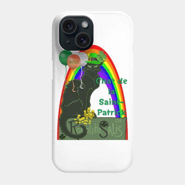 Chat De La St Patrick De Rodolphe Salis Fun Phone Case by taiche