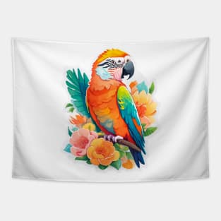 Tropical parrot Tapestry