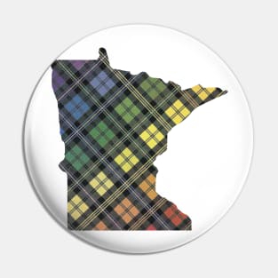 Minnesota Pride Plaid Pin