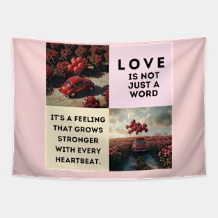 Love is not just a word, valentine's day. Tapestry