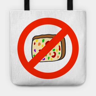 I Hate Fruitcake Free Zone Funny Cancel Christmas Cake Tote