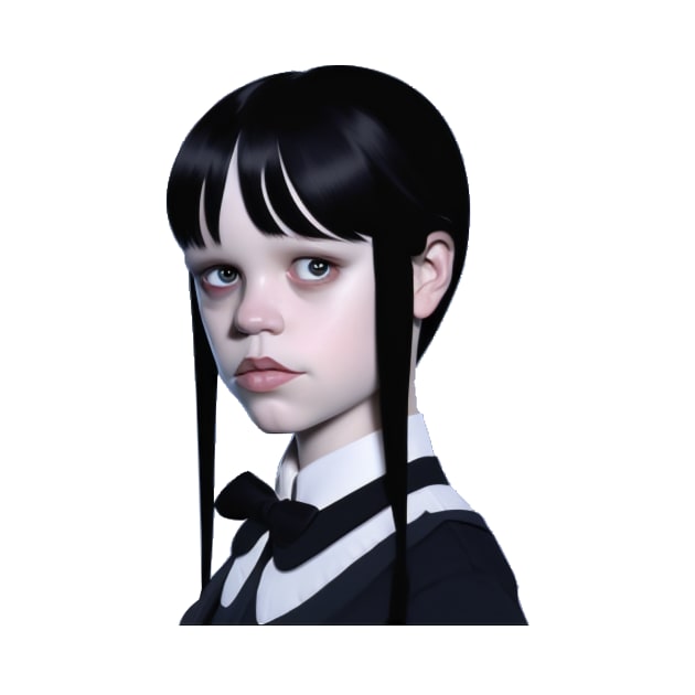 Wednesday Addams Cute by charm3596