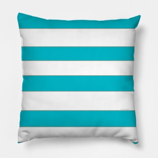 Blue and white stripes Pillow