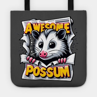 Joyful Opossum Tote