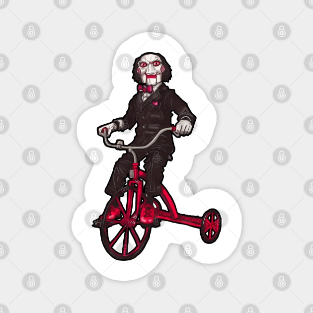 Billy The Puppet Saw Magnet by Inking Imp