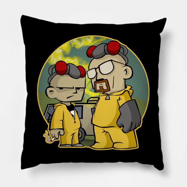 Breaking The Bad Rules Pillow by CuddleswithCatsArt