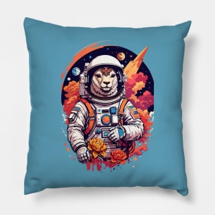 Astro Llama Exploring the Universe Pillow