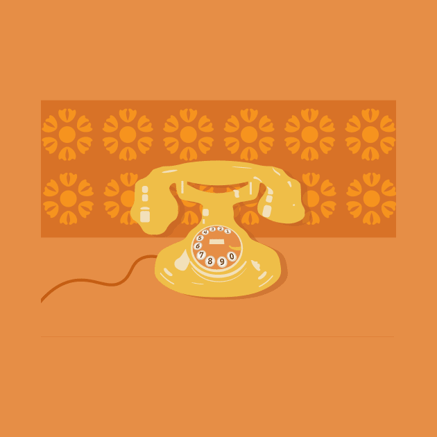 Vintage Phone 1930s Pop Art by oknoki