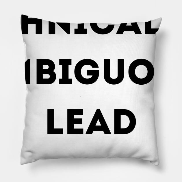 Ethnically Ambiguous Lead Pillow by Anastationtv 