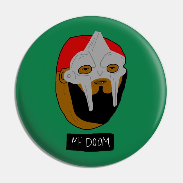 MF Doom Pin by nickcocozza