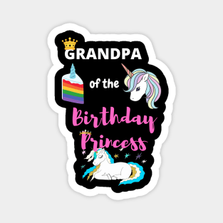 Grandpa of the Birthday Princess Magnet