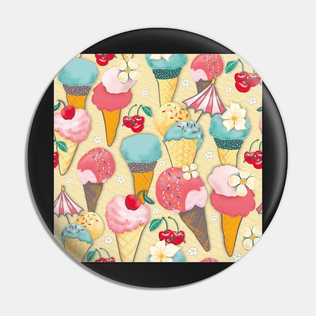 Sprinkles and red cherries on a yellow background. © 2020 Claudia Böttcher | www.colorofmagic.design Pin by colorofmagic