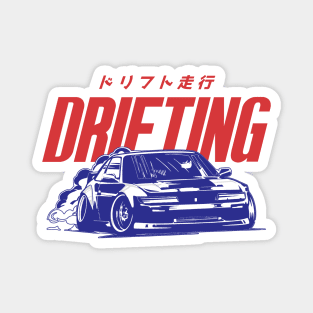 Drifting - Aesthetic Japanese Drift Racer Magnet