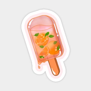 Fresh Orange Ice Pop Magnet