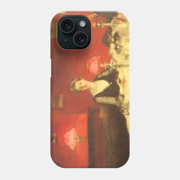 A Dinner Table at Night by John Singer Sargent Phone Case by MasterpieceCafe