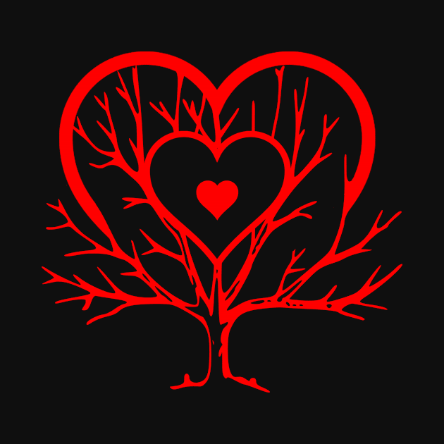 heart tree by STRANGER