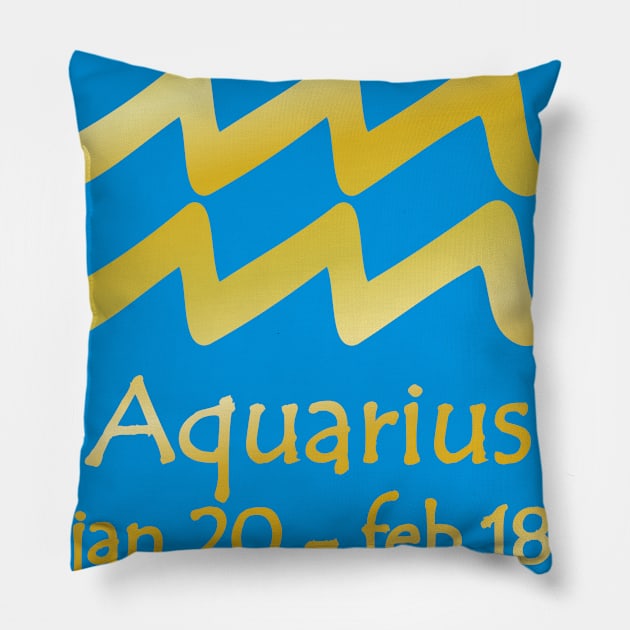 Aquarius Pillow by MBK