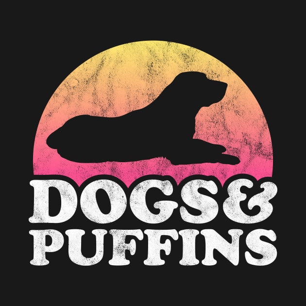 Dogs and Puffins Dog and Puffin Gift by JKFDesigns