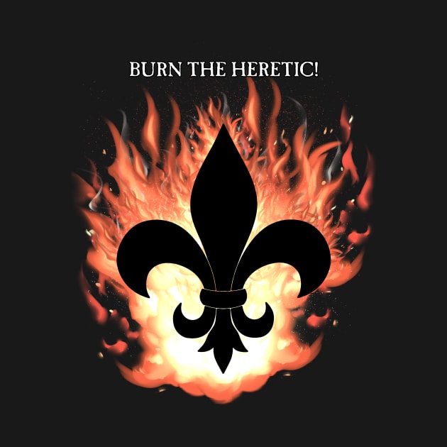 Flaming Fleur de lis Burn! by SimonBreeze