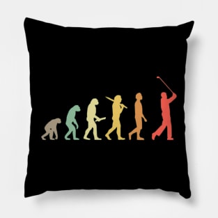 Retro Golf Evolution Gift For Golfers Pillow