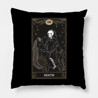 Death Tarot Card Pillow