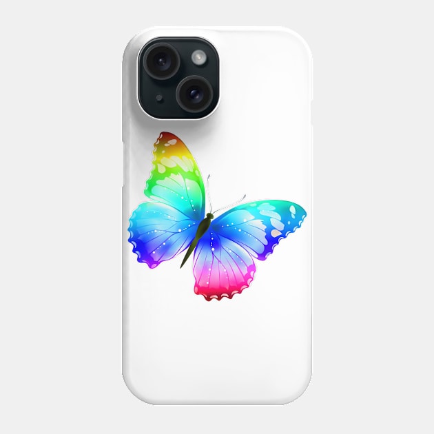 Colorful Butterfly Phone Case by Mendi Art