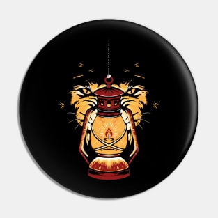 Tiger Behind Light Pin