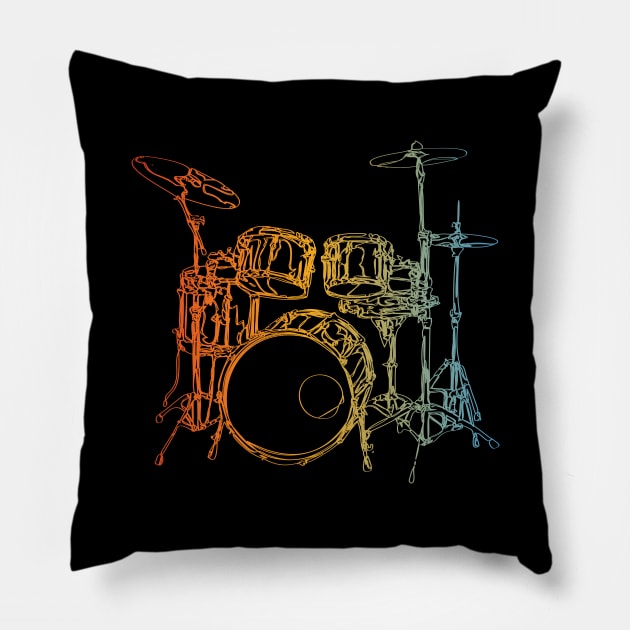 Drums Pillow by Merchment