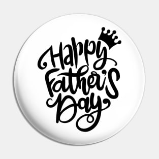 Happy Fathers Day greeting. Pin