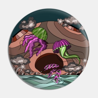 space jellyfish Pin