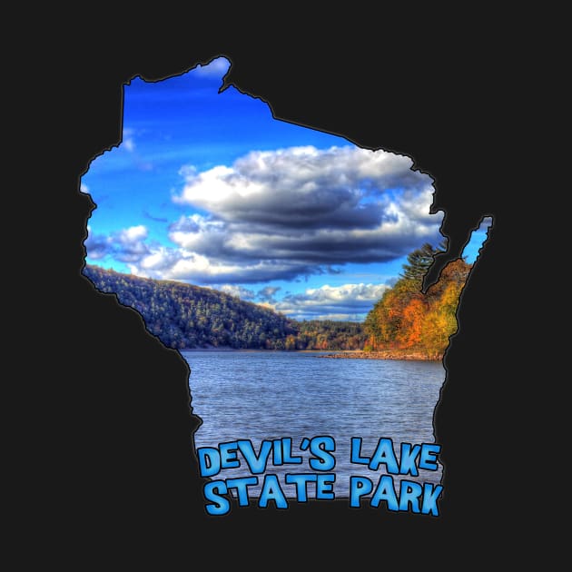 Wisconsin State Outline (Devil's Lake State Park) by gorff