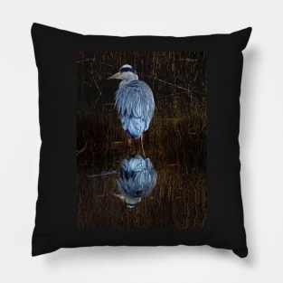 GOT THE GREY HERON BLUES... Pillow