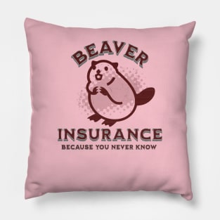 Beaver Insurance Pillow