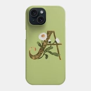 Letter A - Daisy Phone Case