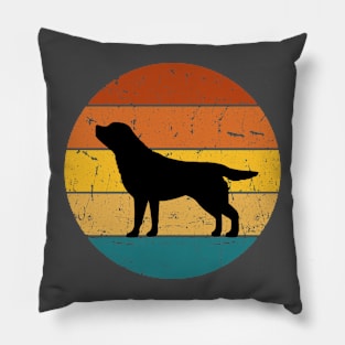 Retro Sunset Dog Pillow