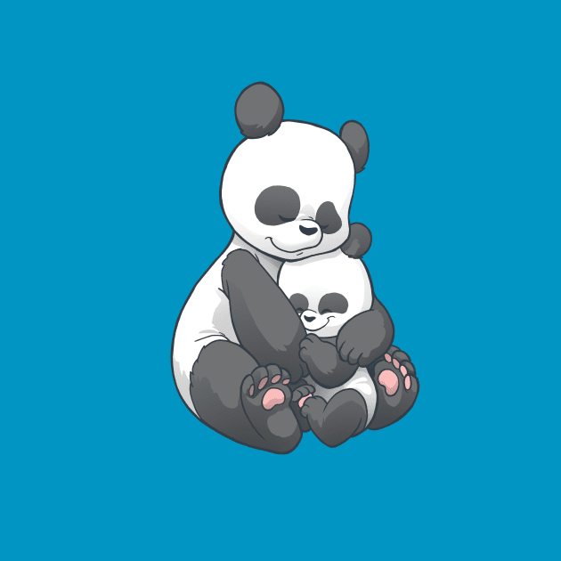 Panda Hug by Dooomcat