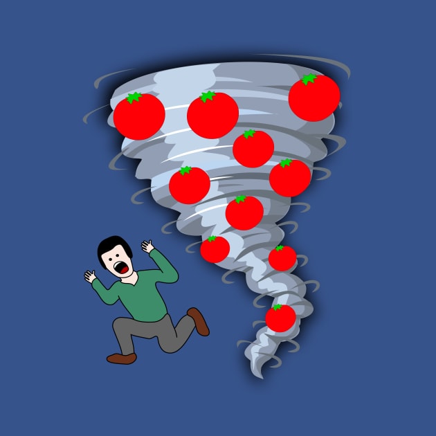 Panic at the Tomato Tornado by MisterBigfoot