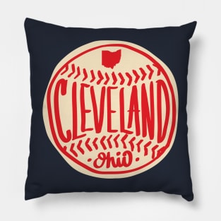 Cleveland Ohio Hand Drawn Script Pillow