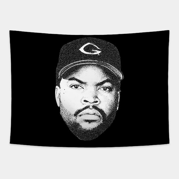 Ice Cube New Retro Sketch Tapestry by JULIAN AKBAR PROJECT