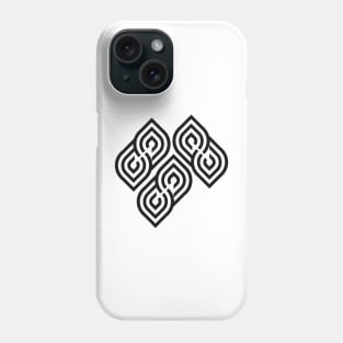 Black and white pattern geo art deco Phone Case